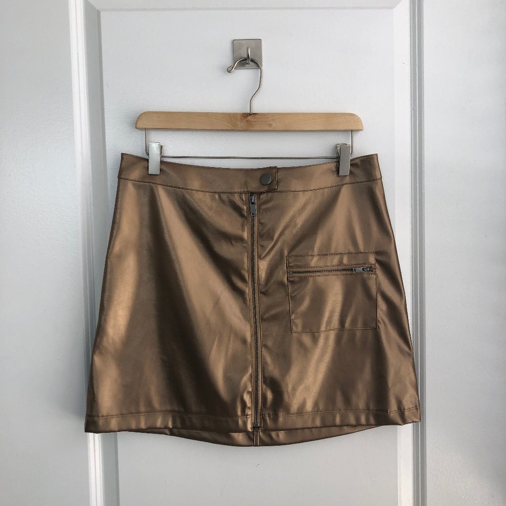 NWT Bronze Mini Skirt